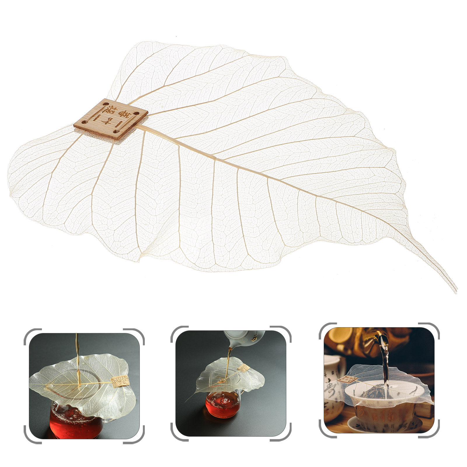 Home Bar Supplies - Süzgeç Filtre Yaprak Şekli İnce Örgü