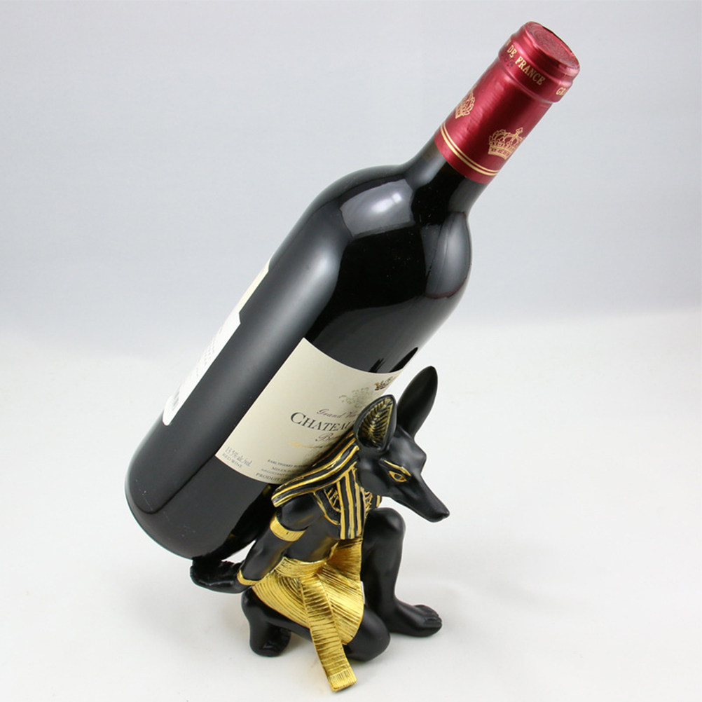 Home Bar Stand - Anubis Şeklinde Şaraplık, Birinci Sınıf Reçine