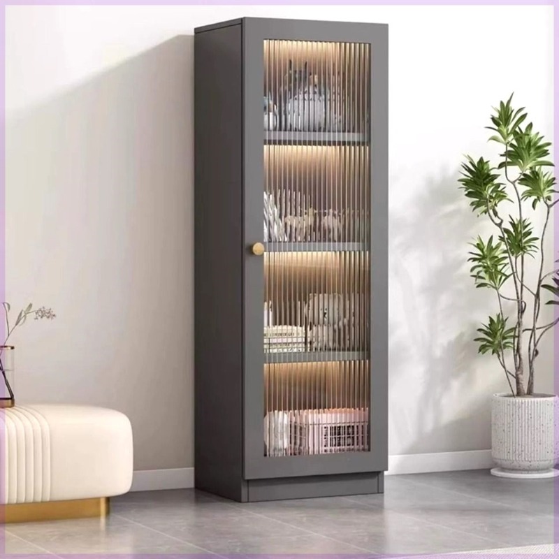 Home Bar And Fridge - Oturma Odası Dolapları Köşe Camlı Vitrin