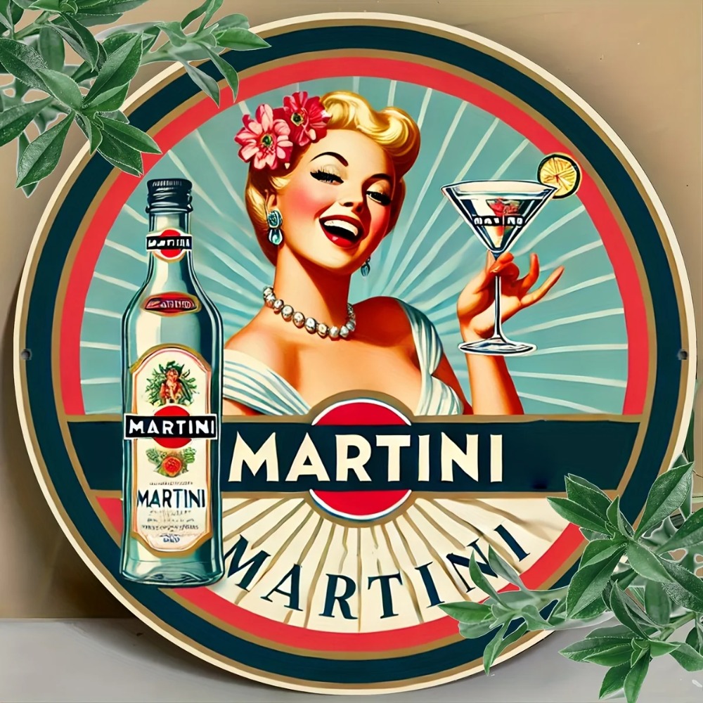 Vintage Martini Kokteyl Pin-Up - Home Bar And Restaurant incelemesi ve fiyatı
